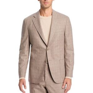 Vince Beige Plaid Blazer